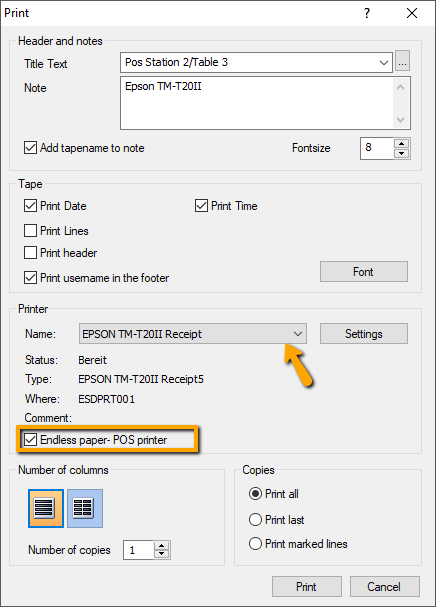 Windows Adding Machine with POS Printer