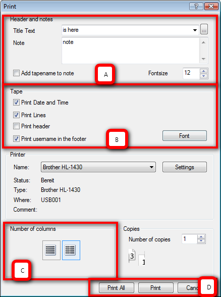 Printing windows calculator