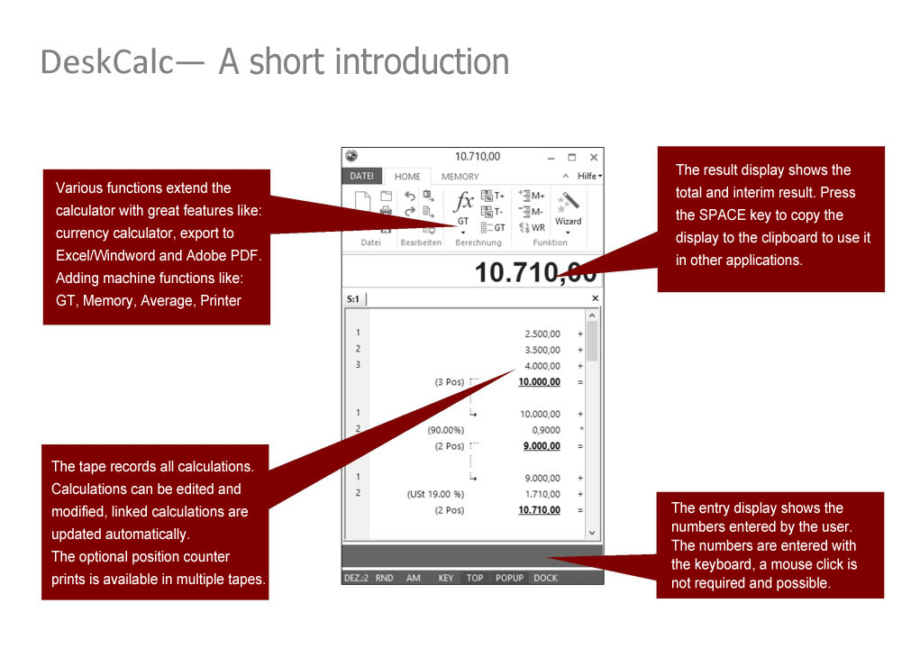 DeskCalc in use 1