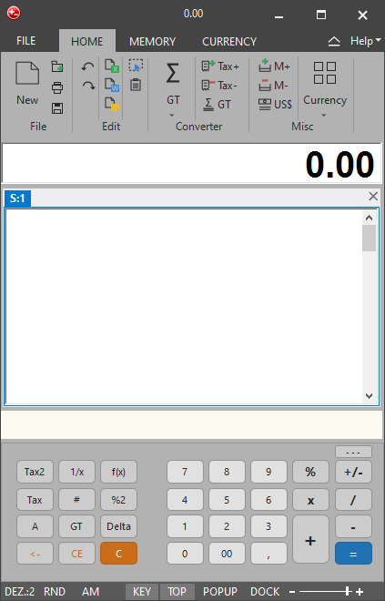 Redesigned calculator keys - rounded, larger, colours from the theme