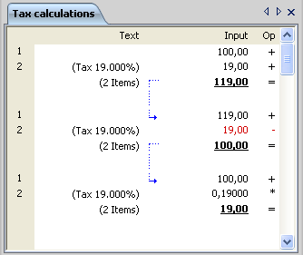 Accounting calculator - usage